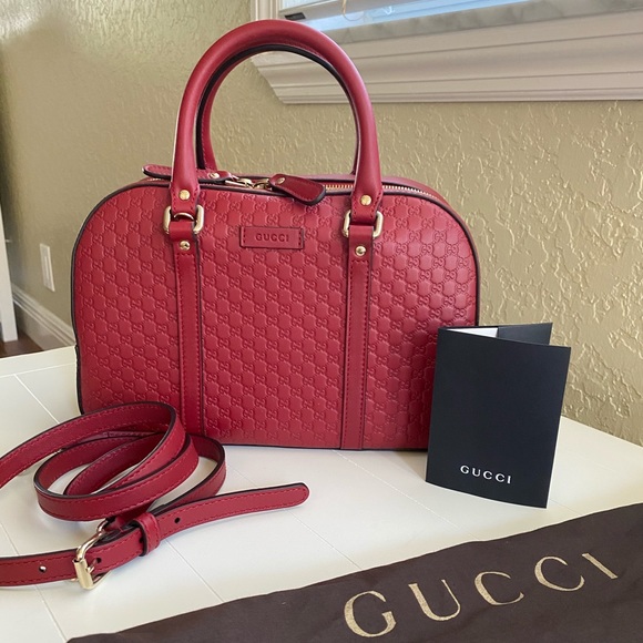 Gucci | Bags | Gucci Microguccissima Handbag New Red | Poshmark